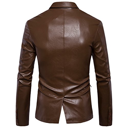 DANNI Autumn Winter Men's Casual Leather Jacket Large Size Men's Motorcycle Warm Fashion Leather Coat3