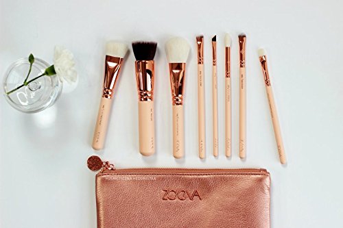 Brushes Makeup ZOEVA Rose Golden Vol. 2 Luxury Set, ZOEVA Set 8 Face Brushes.