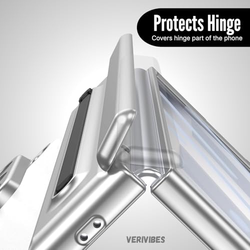 Image of Ultra Hybrid Luxury Leather Compatible with Samsung Galaxy Z Fold 7 (2025)| Built-in S Pen Holder| 360 Hinge Protection | Slim Shockproof Back Cover with Tempered Glass - White