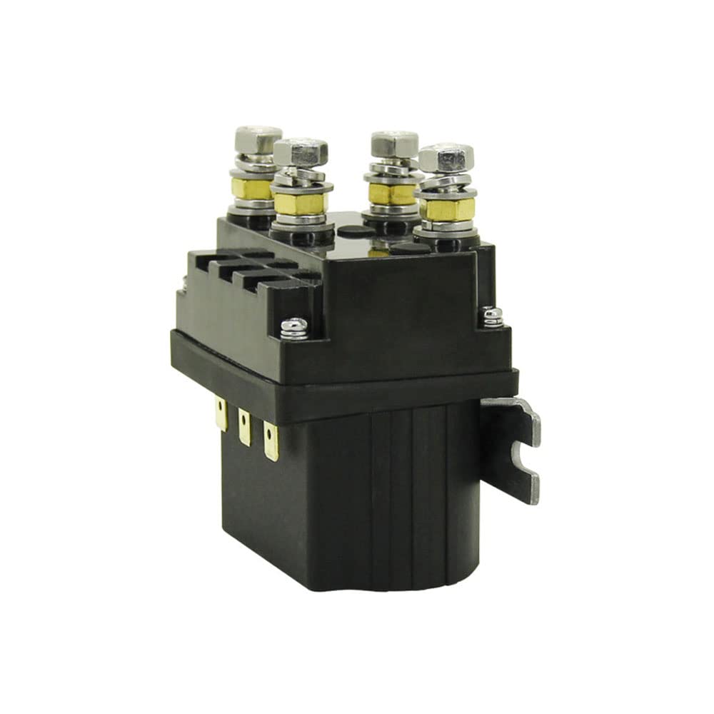 ATO Solenoid Relay, 12V 50A Winch Relay Solenoid Replacement Contactor for Auto Electric Winch ATV UTV UT