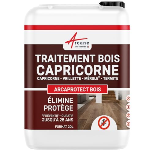 Traitement capricorne, produit, injecter, pulvériser - 20 L - ARCANE INDUSTRIES