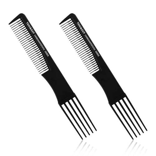 Professional Tail Comb, Anti-Static Fine Tooth Hair Comb with Long Handle, Ideal for Sectioning, Parting and Teasing, Perfect for Women, Salon and Home Use