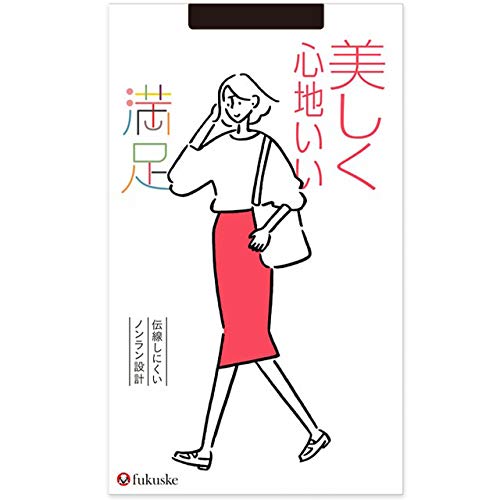 福助(FUKUSKE) 満足 《美しく心地いい》 パンティストッキング【ブラック(1229)/M-L】