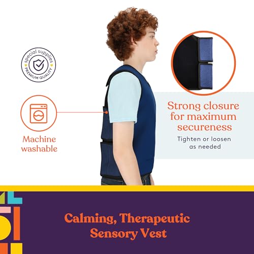 Special Supplies Weighted Sensory Compression Vest for Kids with Adjustable Weight Fit - Image 4