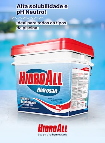 Balde cloro granulado Hidrosan Plus HidroAll - 10 kg
