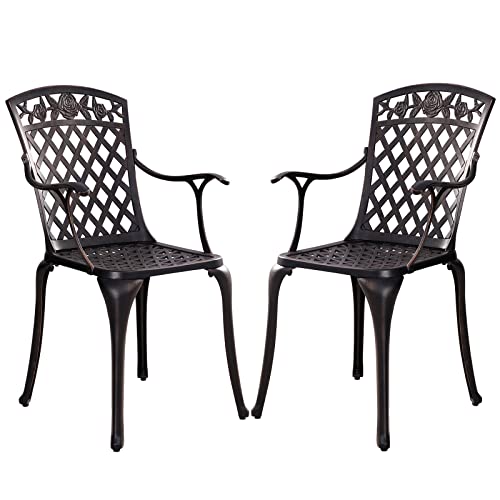 Withniture Cast Aluminum Bistro Chairs