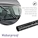 Kewucn Car Window Sun Visor Strip Tint Film, Auto Tint Film for UV Rejection and Heat Reduction, Front Windshield Solar Protection Film for Shading and Filtration, Car Accessories (Black)