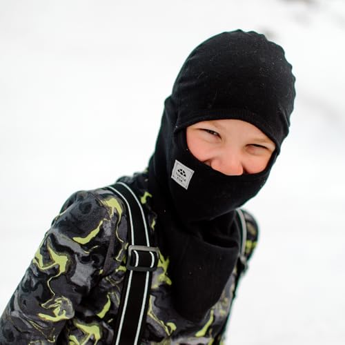 Turtle Fur Youth Recycled Micro Fur Fleece MaxClava Balaclava, Ages 7-124