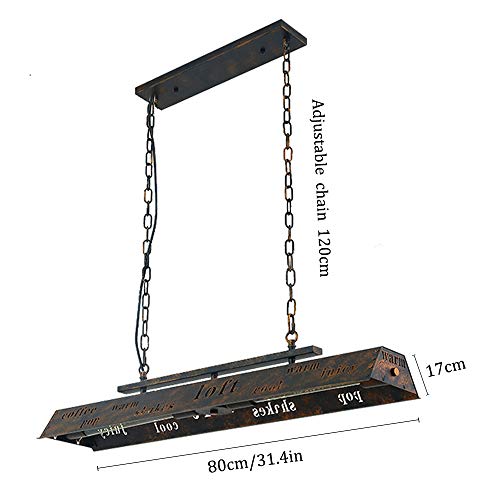 Lustre rétro E27 suspension industrielle métal plafonnier noir