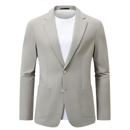 Veste Casual Élégante Légère Idéale pour Costume Jacket d'Été