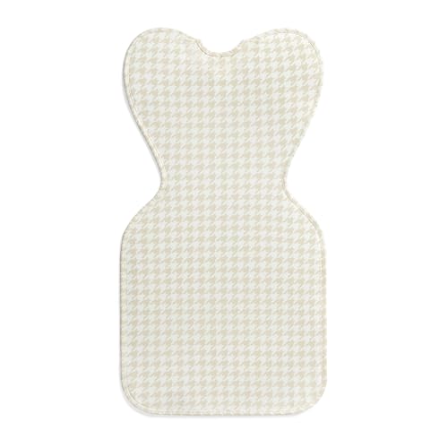 Image of Love to Dream Swaddle UP, Sleep Sack 0-3 Months, Self-Soothing, Improves Sleep, Snug Fit Helps Calm Startle Reflex, Baby Essentials Must Haves Newborn, 1.0 TOG, Small 8-13 lbs, Tan Houndstooth