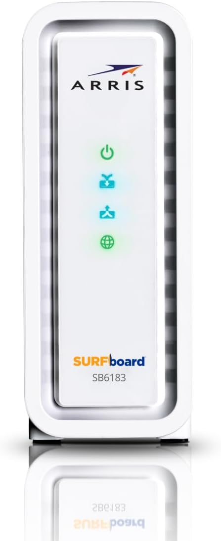 ARRIS SURFboard SB6183 DOCSIS 3.0 Cable Modem - Retail Packaging - White by Arris