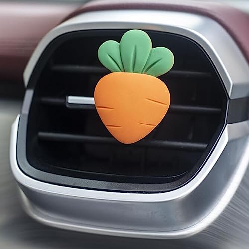 Image of 2 Pcs Strawberries Car Air Vent Clips Perfume Clip Car Decorative Clip,Carrots