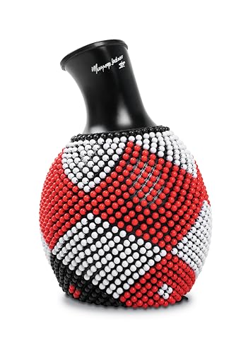 Latin Percussion Shekere, Black Body with Red and White Beads (LP486)