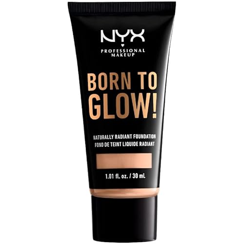 NYX PROFESSIONAL MAKEUP Born To Glow Naturally Radiant Foundation, Medium Coverage - Vanilla