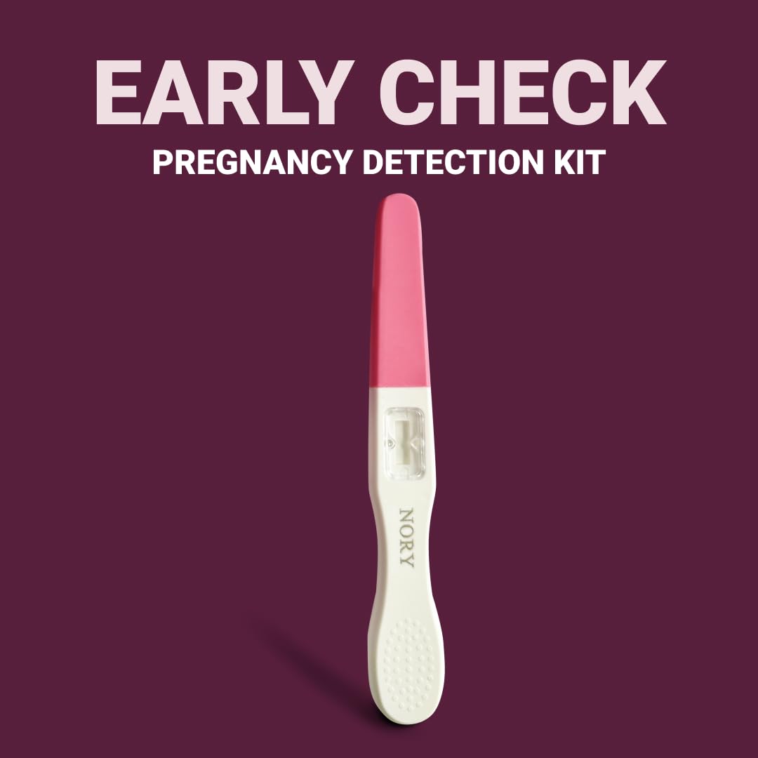 NORY EarlyCheck Pregnancy Test Kit – Over 99% Accurate Pregnancy kit ( Pack of 1 ) with 1 urine container – Ultra-Sensitive Detection at 10 mIU/mL – Results in Under 1 Minute – Detects Pregnancy 4 Days Early - Image 6 thumbnail