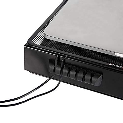 Designa Metal Mesh Ventilated Adjustable Laptop Stands Computer Notebook Holder Stand Riser Compatible With Apple Macbook Air Pro Dell Xps Hp Samsung Lenovo More Laptops Up To 19"- Black #TOP6