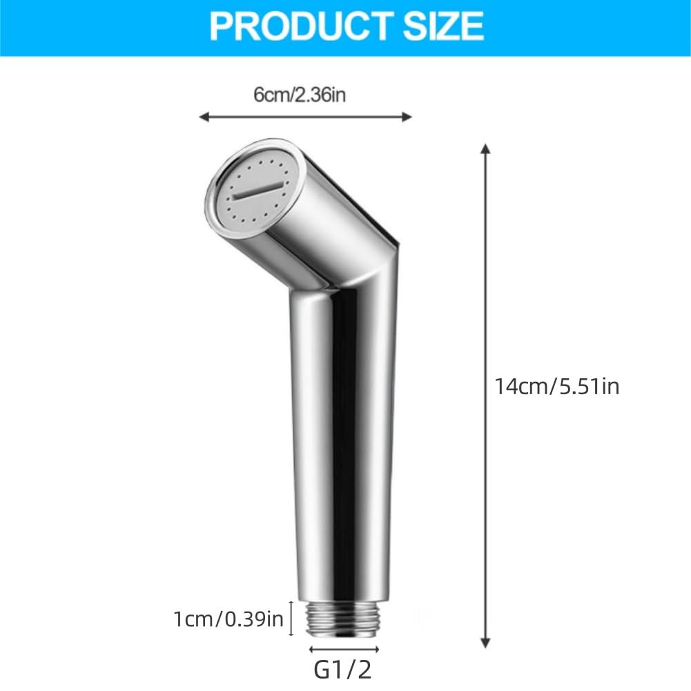 Spruzzatore per Bidet Tenuto in Mano, Bidet Portatile Kit Doccetta, Spruzzatore per WC in ABS, Testa per Ugello Bidet Toilette Atomizzatore Regolabile Doccetta per Pulizia, Igiene Personale, 1 Pezzo