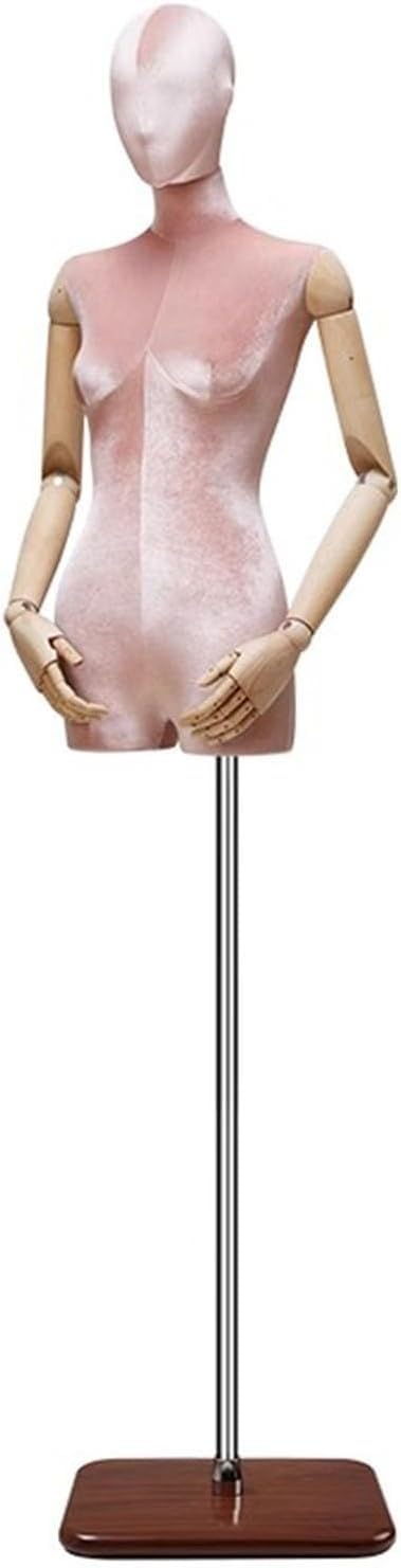 CONGRUI Adjustable Height Of 60.62-78.74in For Human Retail Mannequins Metal Base Rotatable Pose Manikin Removable(Pink)