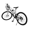 WUPYI2018 E-bike 26 inch E-mountainbike met 10 Ah-36 V accu, 250 W motor, 25 km/u en 21 versnellingen, e-fiets…