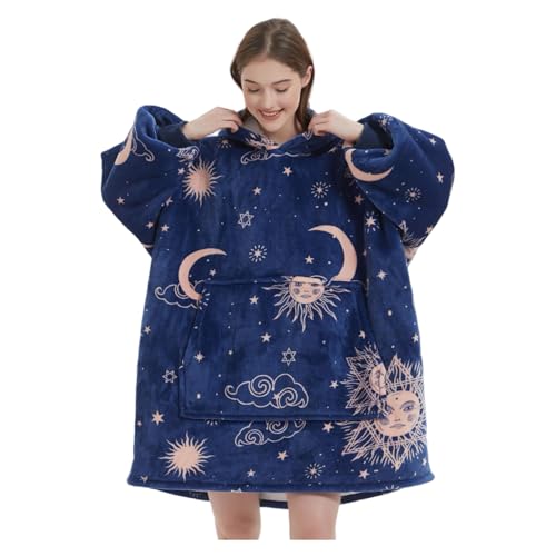 FELOVE Sudadera con Capucha, Manta usable,Grande Hoodie Sudadera