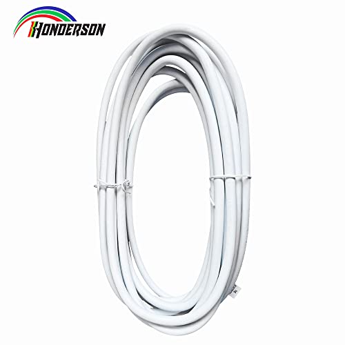 Honderson 30Ft Outdoor Extension Cord-16/3 Sjtw Durable White Extension Cable With 3 Prong Grounded Plug For Safety #TOP1