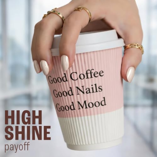 Image of Lakme 9 to 5 Overtime Shine Nail Polish - Coffee Edit- 01- Vanilla Bean Latte 6ml