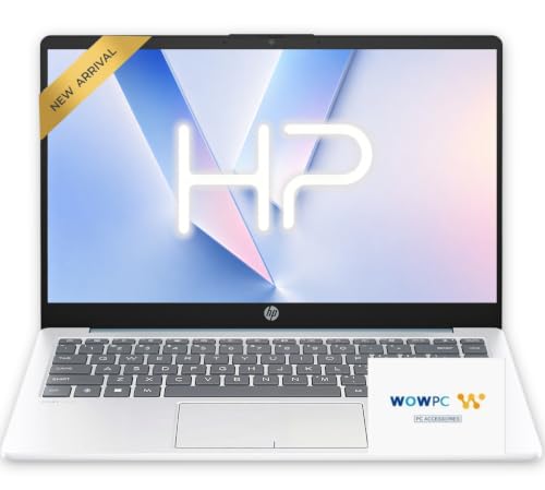 HP New Everyday Slim Laptop • 2026 Edition • Latest AMD Processor • 128GB SSD • Microsoft 365 • Thin & Portable • Fast Charge • Long Battery Life • Windows 11