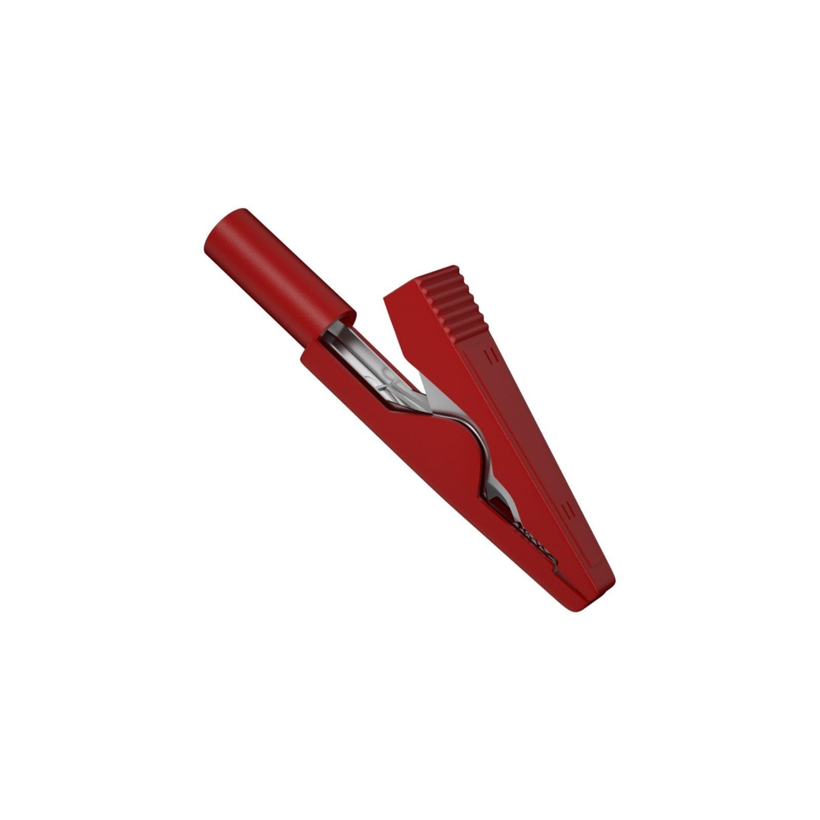 Tsophreniq Red Conductivity 2Mm 10A Alligators Clip Secure Grip Clamps For Electronics Testing And Circuitry Secure Grip Insulated Clips For Circuitry Projects