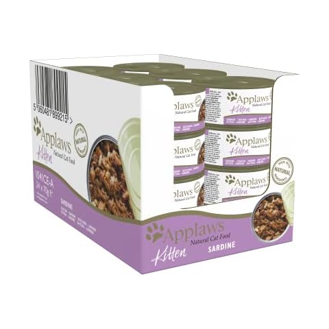 Comida húmeda para gatos Applaws Lata Kitten Sardine, 24 Unidades Cover