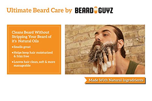 Beard Guyz Beard Wash – Daily Beard Cleanser & Shampoo – Gentle Facial Hair Wash with Argan Oil & Botanic Extracts – Refreshing Citrus Beard Cleanser for Men’s Grooming, 8 oz - Image 4