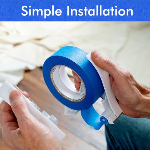 Image of Masking Paint Tape Applicator, Portable Masking Paint Tape Dispenser Cutter Tightly Seals Tape onto Various Surfaces for Painting Trim Door Frames