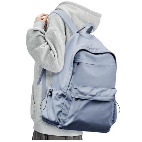 Dark Blue Backpack for School Women Girls, Waterproof Bookbag Cute High School Backpackss for Men Teen Boys, Lightweight Travel College Backpack Mochilas Escolares para Casual Daypack Rucksack