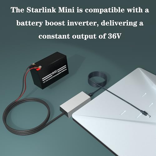 Image of for Starlink Mini 12V Adapter-12V /36V to 36V Input Battery Modification Converter, 100cm Cable Waterproof DC Female Port, Compatible with Max 30m /100Ft+Starlink Mini Power Cable