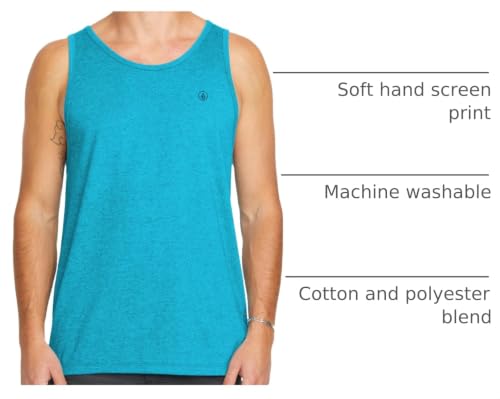 Image of Volcom Men's Solid Tank, Bay Blue Heather