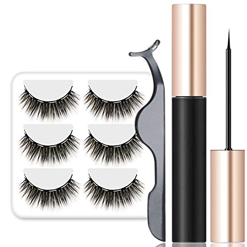 Dolanus Magnetic Eyelashes, Magnetic Eyelashes Natural Look, Magnetic Eyeliner and Lashes with Applicator