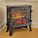 Duraflame 950 Black Electric Fireplace Stove with Remote Control - DFS-950-4