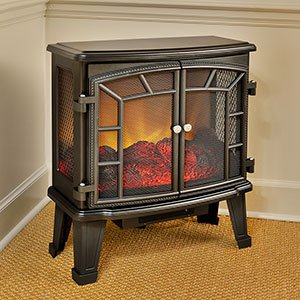 Duraflame 950 Black Electric Fireplace Stove with Remote Control - DFS-950-4
