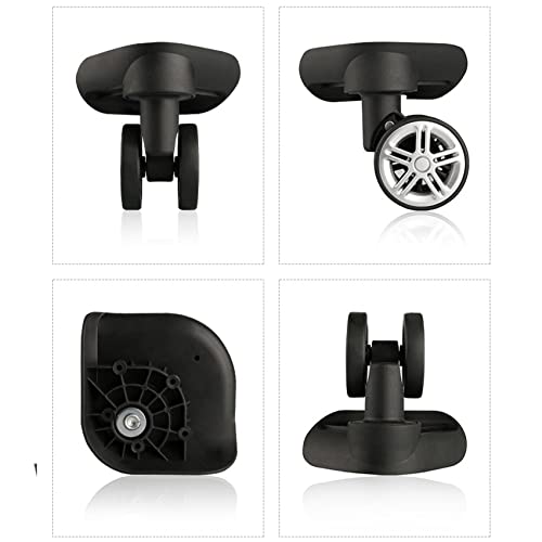 Luggage Wheels,Universal Luggage Casters,1 Pair Luggage Wheel Replacement Spare Spinner Caster for Suitcase Wheel Repair (W059)4