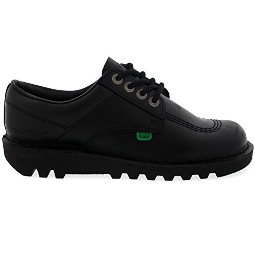 Unisex Kids Junior Kickers Kick Lo Leather Back To School Boot Shoes - Black - 1 #TOP4