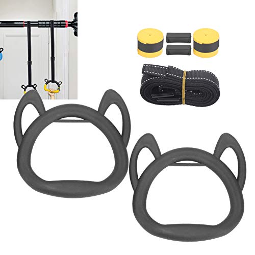 Anéis de suspensão de fitness, anéis de suspensão de exercício resistentes antiderrapantes de náilon