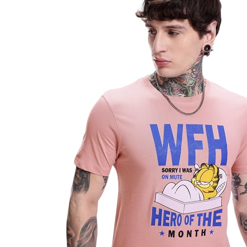 Image of Amazon Brand - INKAST Men Printed Half Sleeve Cotton T Shirt | Regular Fit
