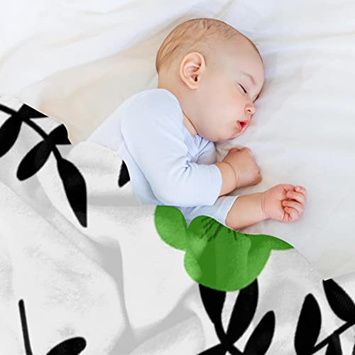 Couverture microfibre légère verte pour cocooning et voyage