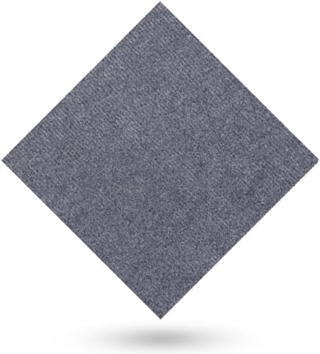 self adhesive carpet tiles, Carpet Tiles Peel And Stick Anti-Slip Square Carpeting Tiles For Home Office Multi-Purpose Home Decoration Flooring Protect Rugs(Dark Gray,16pcs 50 * 50cm)
