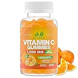Vitamin C 1000mg Gummies with Zinc & Herbal Extracts – Immune Support for Adults & Kids, Collagen...