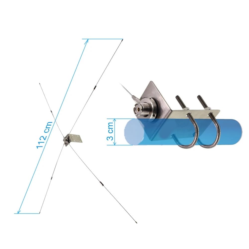 UHFJ Renforce Antenne Bracket 10-1300MHz SO239-SO239 Ground Redical RE05 pour la Radio Mobile de Voiture