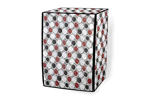 Image of Stylista Washing Machine Cover Compatible for Bosch 7 Kg Fully-Automatic Front Loading WAK24264IN, Abstract Pattern Mgrey