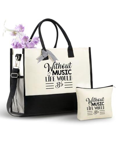Bolso Tote de Lona para Mujeres Músicas InnoBeta