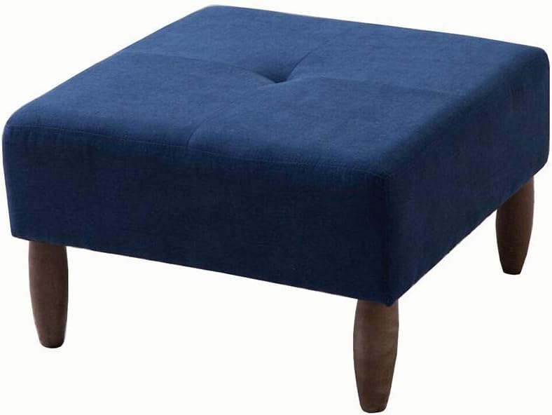 Repose-pieds ottoman moderne tabouret carré en lin et banc de salon