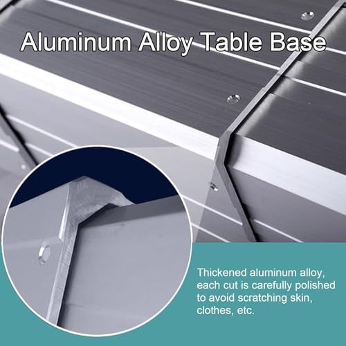 Adjustable RV Dinette Table - Telescopic Aluminum Alloy Pedestal Leg, Lifting Bar Legs, Perfect for Boat, Yacht, Marine Use - Durable White Design